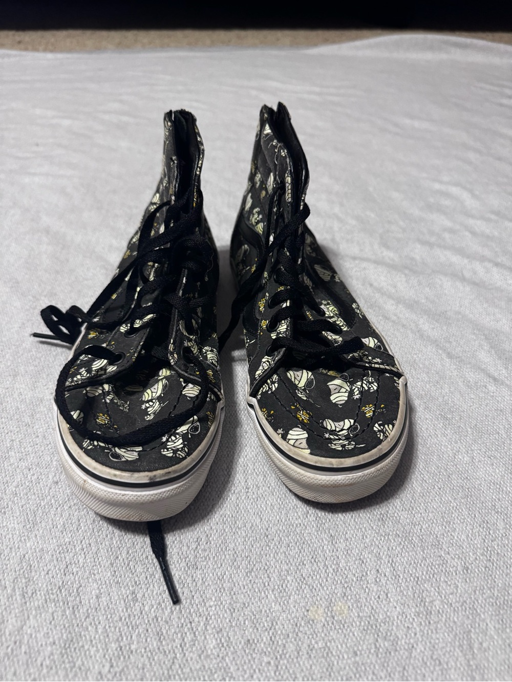 Vans Black Peanuts Branded High-Top Sneakers